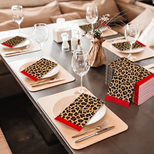 servilletas con rayas rojas para celebraciones