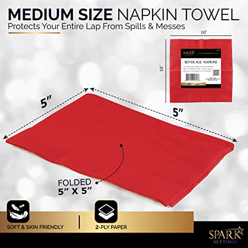 servilletas de 2 capas para cócteles