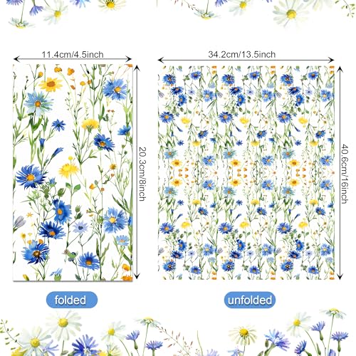 servilletas de acuarela con flores para bodas