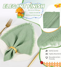 servilletas de algodón lavables