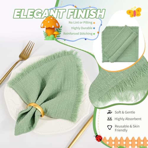 servilletas de algodón lavables
