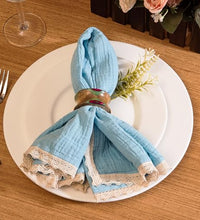 servilletas de algodón muselina elegantes