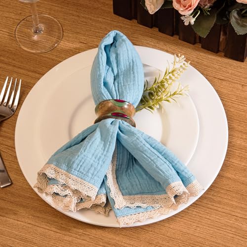 servilletas de algodón muselina elegantes