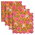 servilletas de algodón rosa chiclete