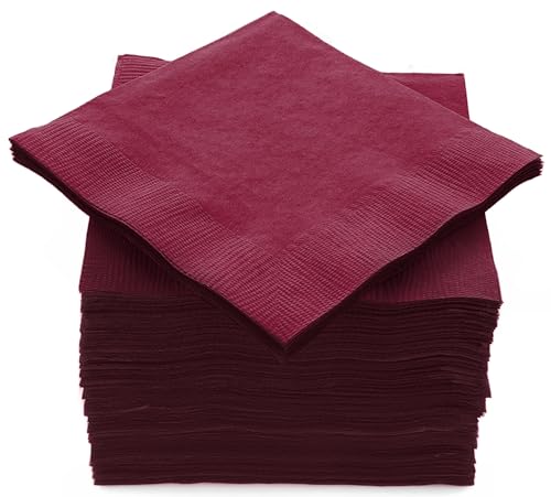 servilletas de bebida burdeos para fiestas