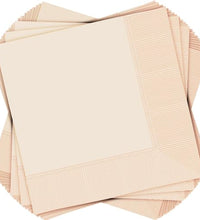 servilletas de bebida elegantes crema
