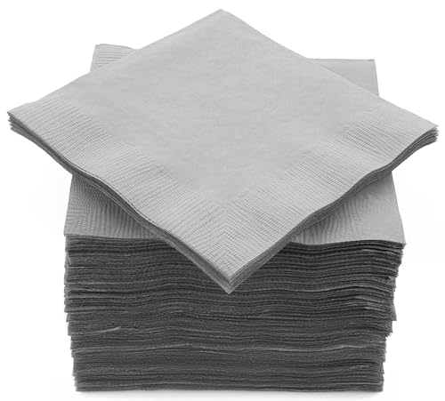 servilletas de bebida plateadas para fiestas
