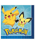 servilletas de bebida Pokémon para fiestas