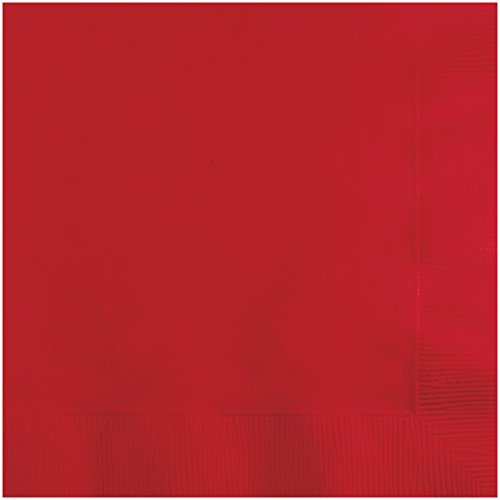 servilletas de bebida rojas clásicas