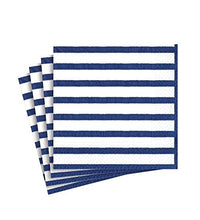 servilletas de cóctel Caspari azul elegantes
