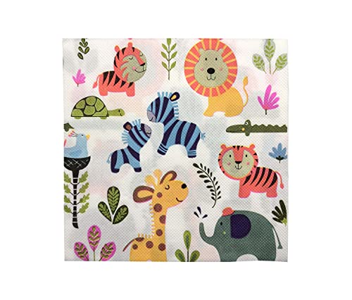 servilletas de cóctel con diseño animal