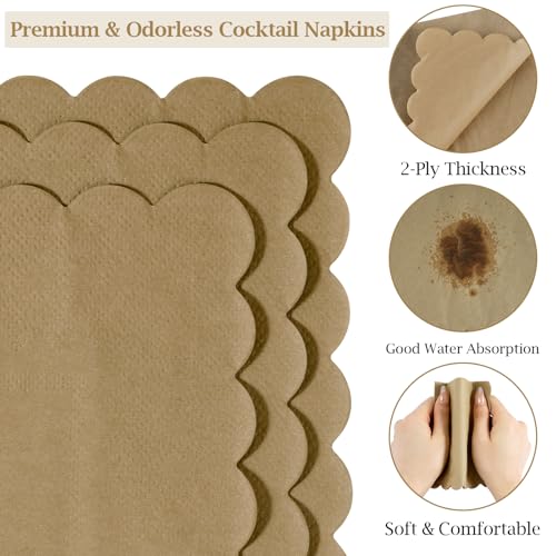 servilletas de cóctel de 2 capas