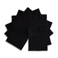 servilletas de cóctel de lino negro elegantes