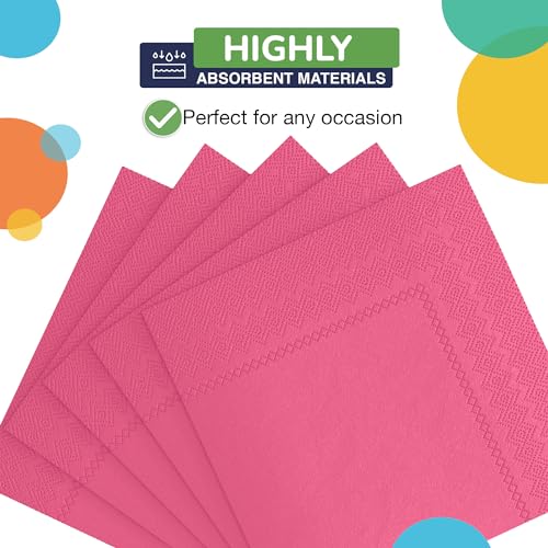 servilletas de cóctel de papel colorido