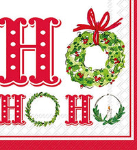 servilletas de cóctel navideñas Ho Ho Ho