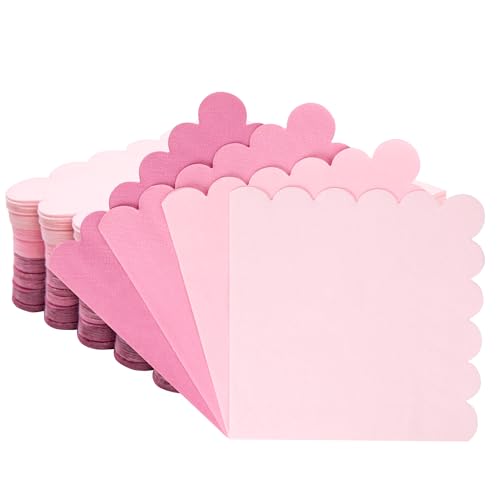 servilletas de cóctel rosadas para fiestas