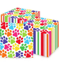 servilletas de fiesta con huellas de perro