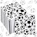 servilletas de fútbol coloridas para fiestas