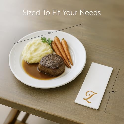 servilletas de mano con letra Z