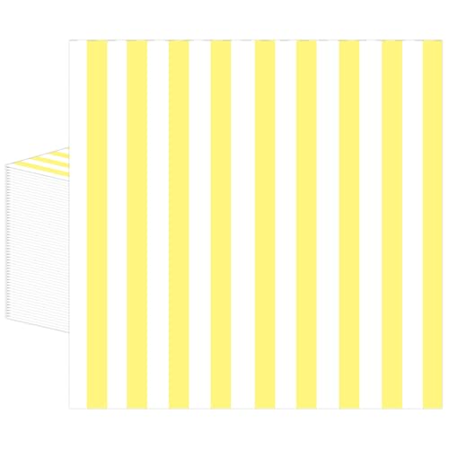 servilletas de papel amarillas y blancas