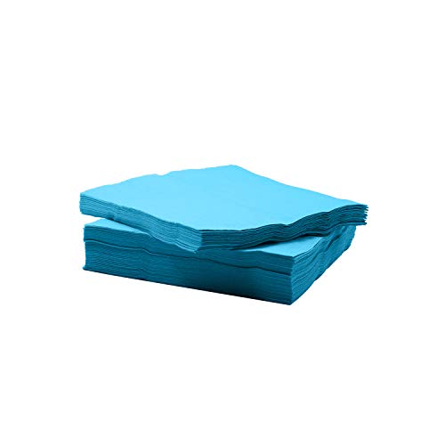 servilletas de papel azul brillante para fiestas