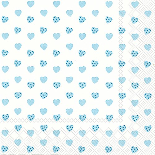 Servilletas de papel azul claro para fiestas