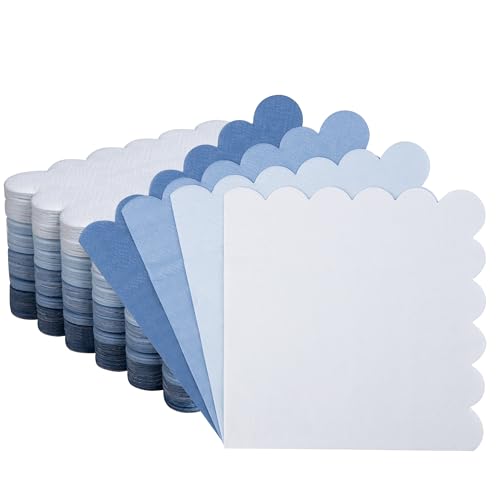 servilletas de papel azules para fiestas