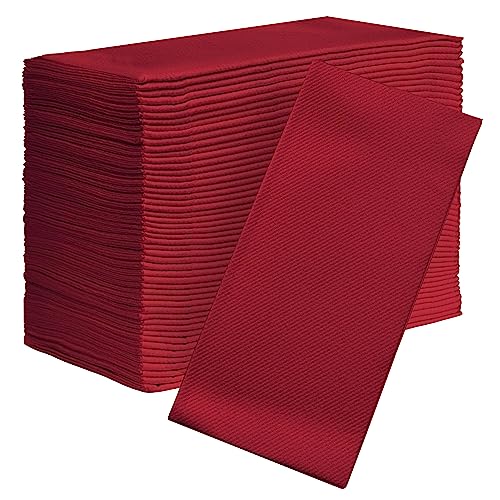 servilletas de papel burdeos elegantes