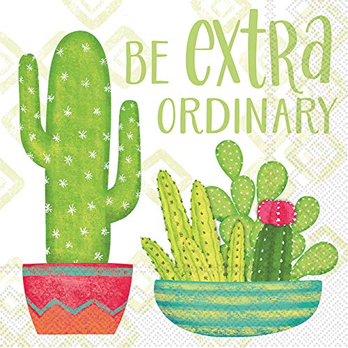 servilletas de papel cactus para fiestas
