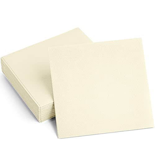servilletas de papel color crema para fiestas