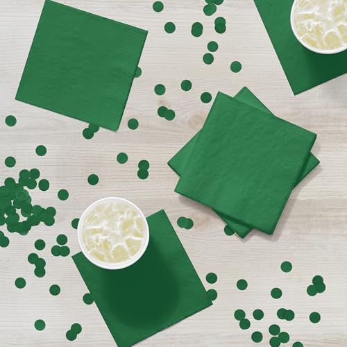 servilletas de papel color esmeralda