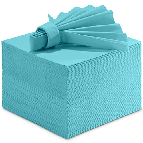 servilletas de papel color menta azul