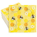 servilletas de papel con diseño de abejas