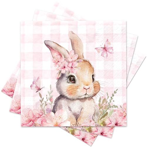 servilletas de papel con diseño de conejito