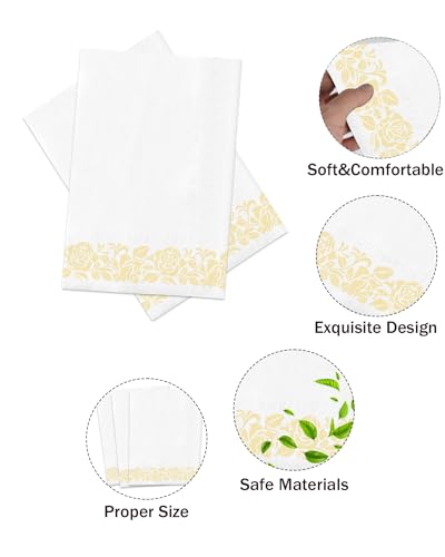 servilletas de papel con diseño floral