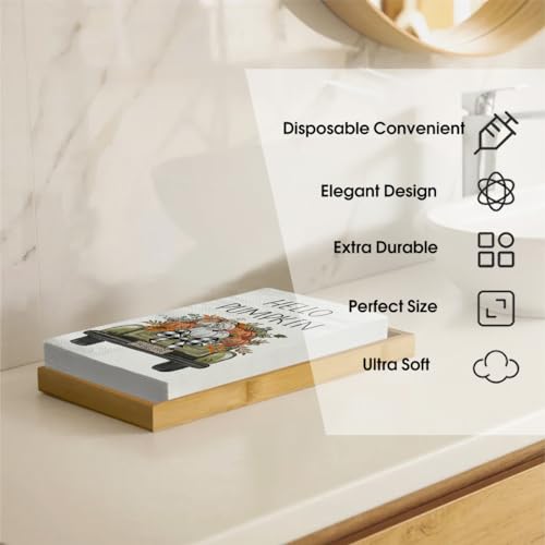 servilletas de papel con diseño otoñal