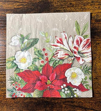 Servilletas de papel con flores para fiestas