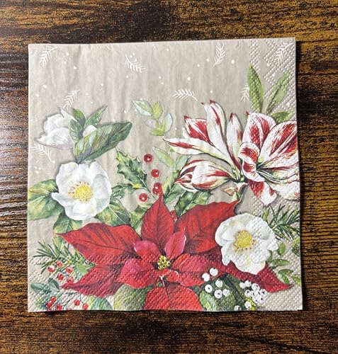 Servilletas de papel con flores para fiestas
