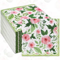 servilletas de papel con rosas