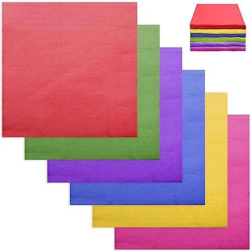 servilletas de papel de colores para fiesta