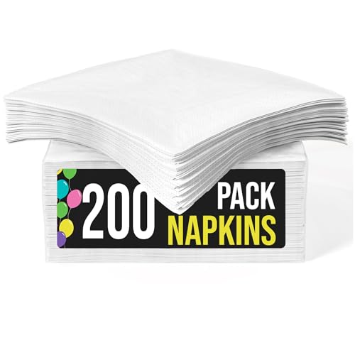 servilletas de papel desechables blancas para fiestas