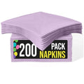 servilletas de papel desechables lavanda para fiestas