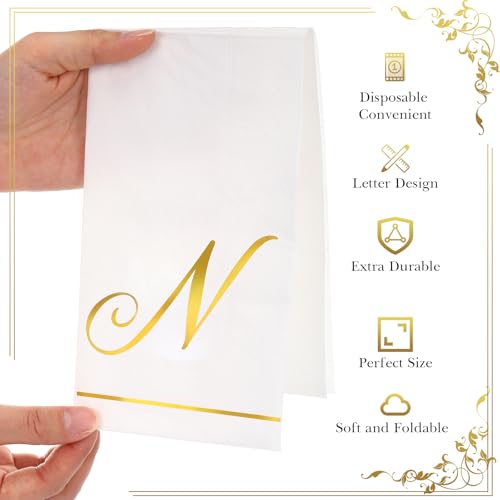 servilletas de papel doradas para baby shower