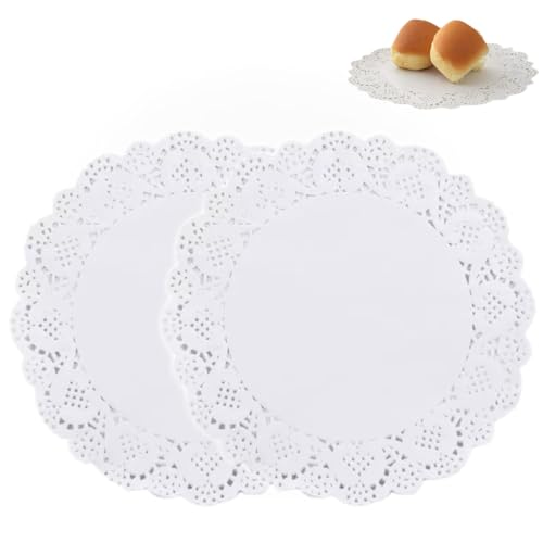 servilletas de papel encaje blanco