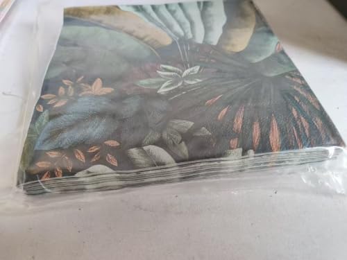 servilletas de papel estilo jardín secreto