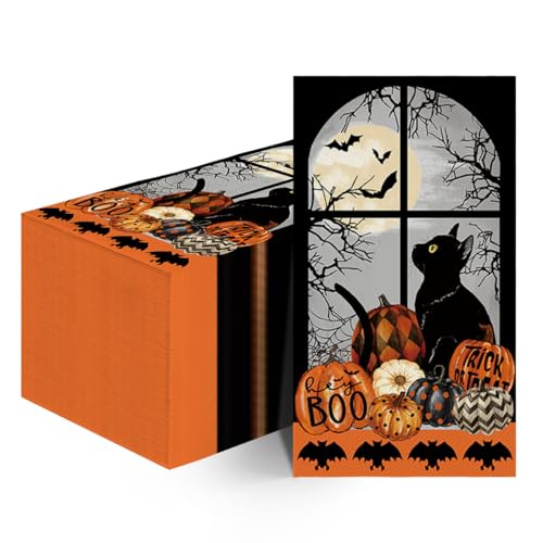 servilletas de papel Halloween calabaza