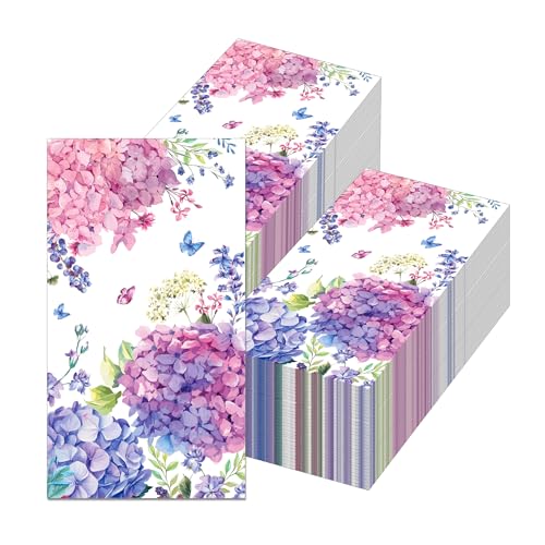 servilletas de papel moradas decorativas