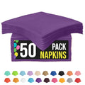 servilletas de papel moradas para fiestas