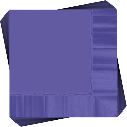 servilletas de papel moradas para fiestas