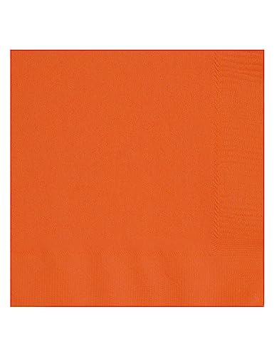 servilletas de papel naranja para fiestas